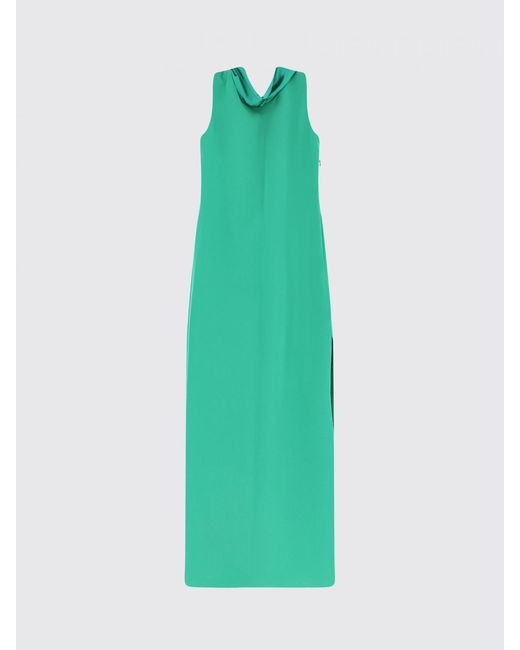 Max Mara Green Long Polyester Dress