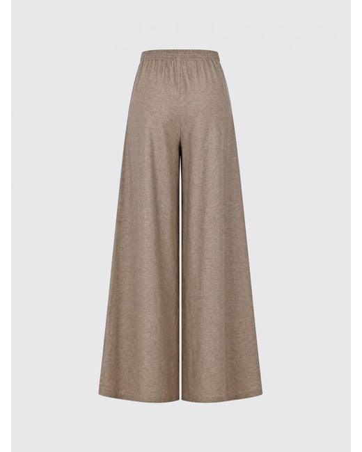 Fabiana Filippi Natural Linen Palazzo Trousers