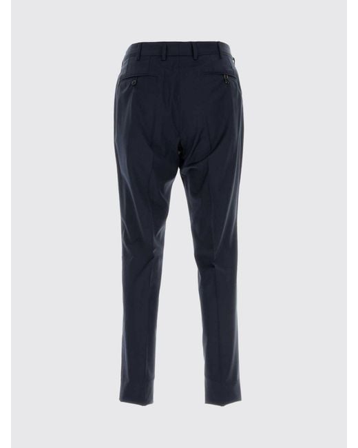 Brioni Blue Stretch Wool Tailored Trousers for men