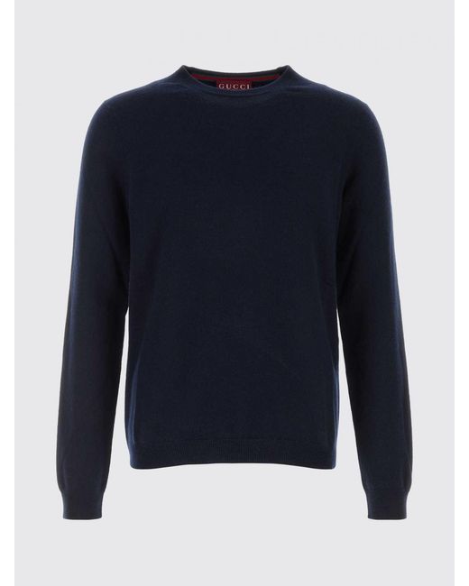 Gucci Blue Cashmere Sweater for men