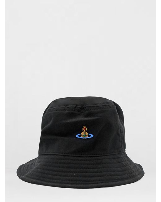 Vivienne Westwood Black Cotton Twill Hat