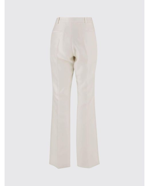 Balenciaga White Wool Tailored Trousers