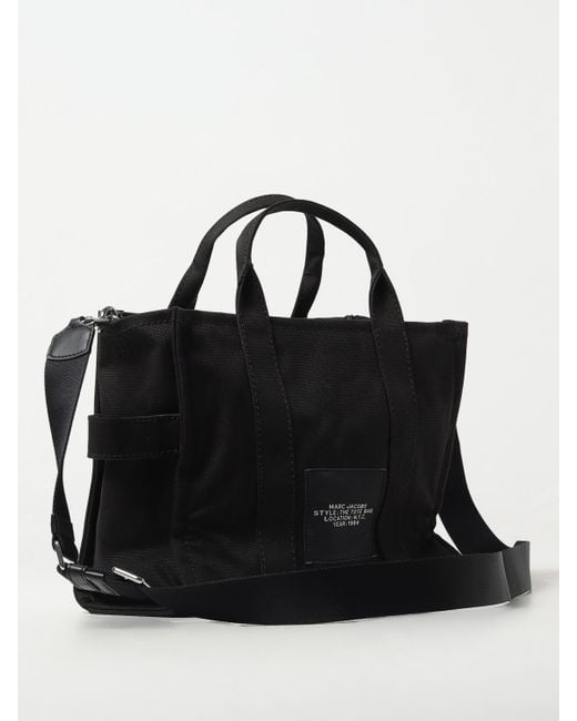 Marc Jacobs Black The Medium Tote Canvas Bag