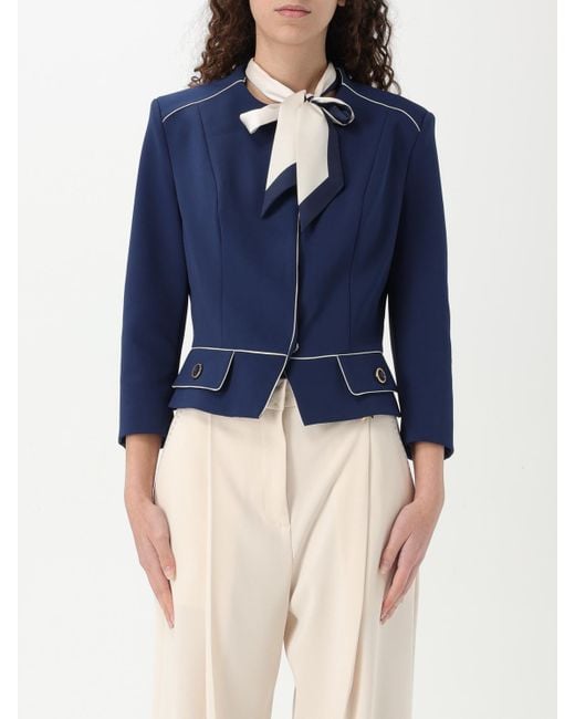 Elisabetta Franchi Blue Blazer Damen