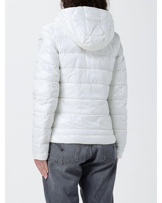 Blauer White Nylon Down Jacket