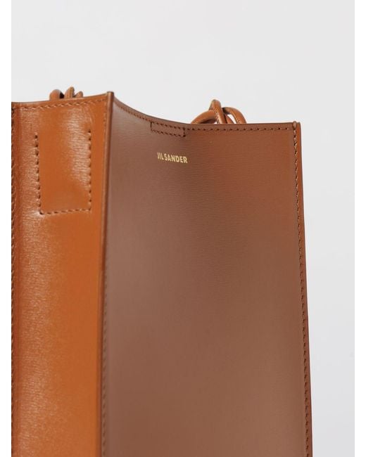 Jil Sander Brown Shoulder Bag