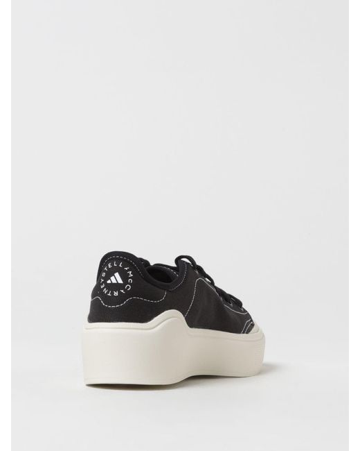 Sneakers Court in canvas riciclato di Adidas By Stella McCartney in Black