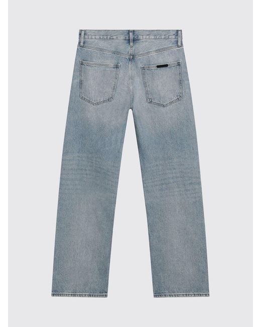 Fear Of God Blue Mid-Rise Straight Cotton Denim Jeans for men