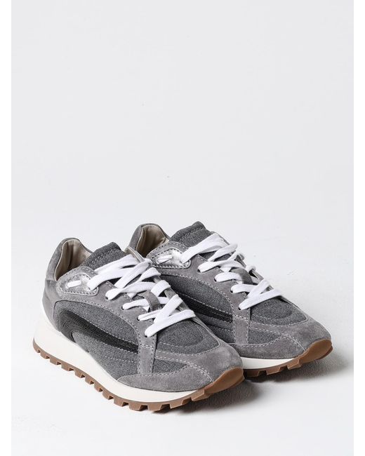 Brunello Cucinelli Gray Sneakers