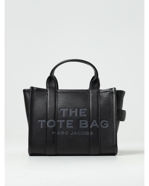 Marc Jacobs Black The Small Tote Bag Aus Genarbtem Leder