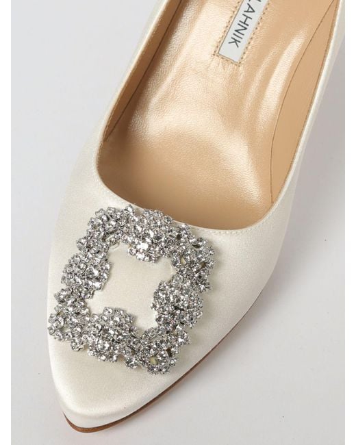 Manolo Blahnik White Shoes
