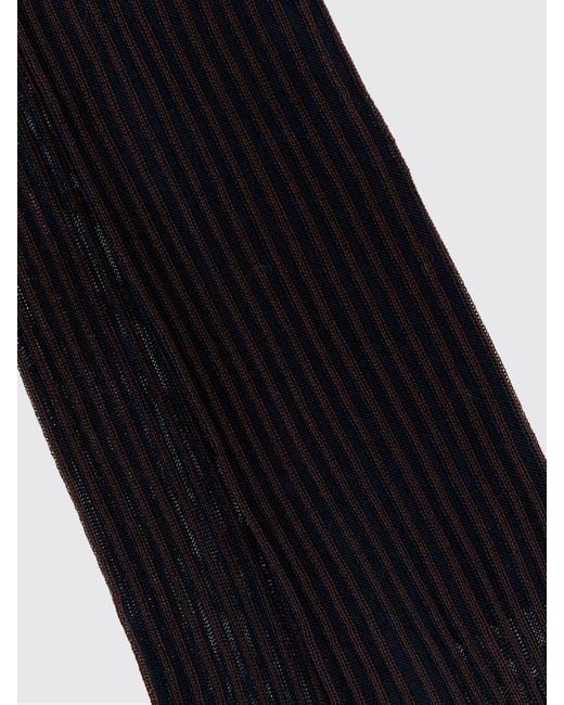 Gallo Blue Ribbed Lisle Cotton Socks for men