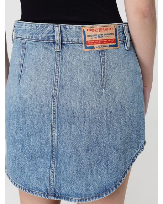 DIESEL Blue Denim Mini Skirt