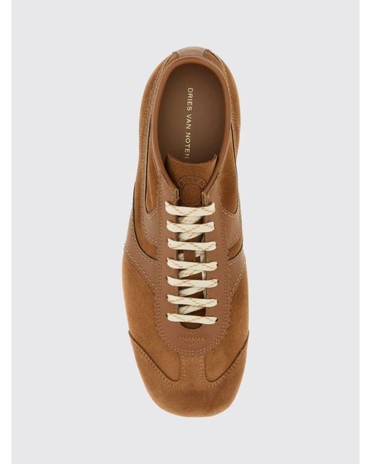Dries Van Noten Brown Low-Top Sneakers for men