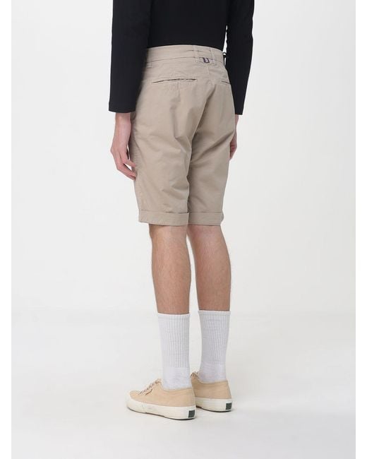 Mason's Natural Slim Fit Stretch Cotton Shorts for men