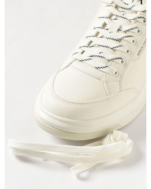 ARMANI EXCHANGE White Trainers for men