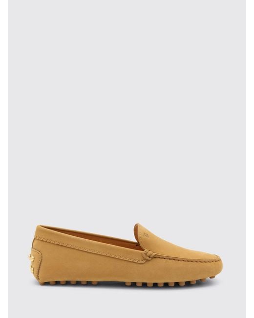 Tod's Natural Suede Driver Loafers