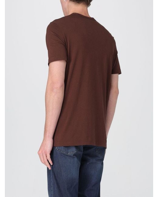 T-Shirt Basic di Boss in Brown da Uomo