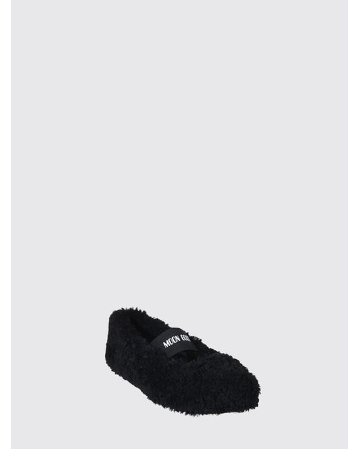 Moon Boot White Shearling Ballerina
