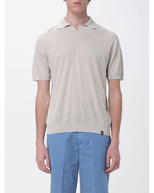 Colmar Blue Cotton Knit Polo Shirt for men