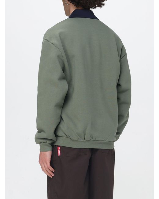 GR10K Green Cotton Sweatshirt for men