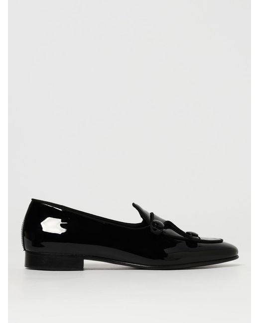 Edhen Milano Black Edhén Milano Patent Leather Monk Straps for men
