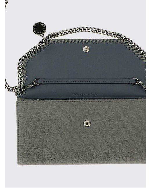 Stella McCartney Gray Falabella Eco Alter Mat Wallet On Chain