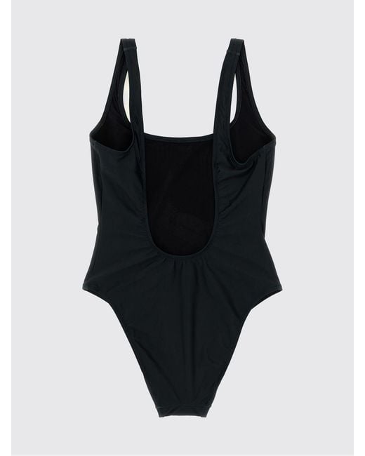 Moschino Couture Black Printed One-Piece Swimsuit