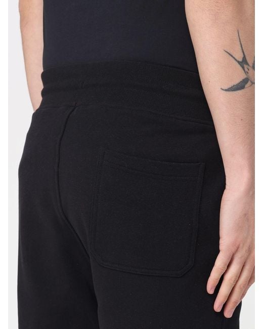 Belstaff Black Cotton Jogging Shorts for men