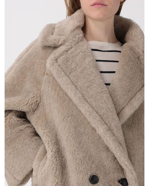 Max Mara Natural Fur Coat Sand