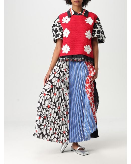 Falda Mujer MSGM de color White