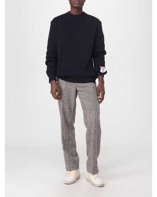 Golden Goose Deluxe Brand Blue Cotton Sweater for men