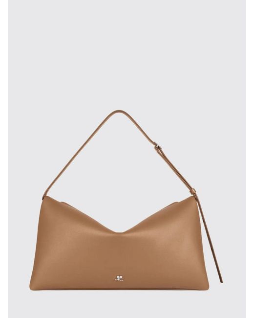 Courreges Brown CourrÈ Ges Cuff Leather Bag