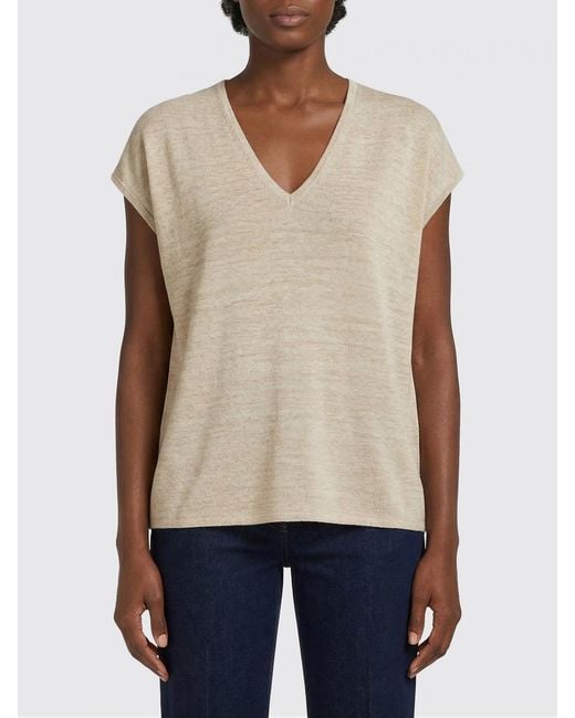 Fabiana Filippi Natural Cotton Blend Sweater