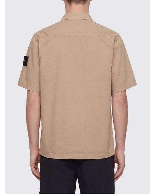 Stone Island Natural Casual Cotton Shirt for men