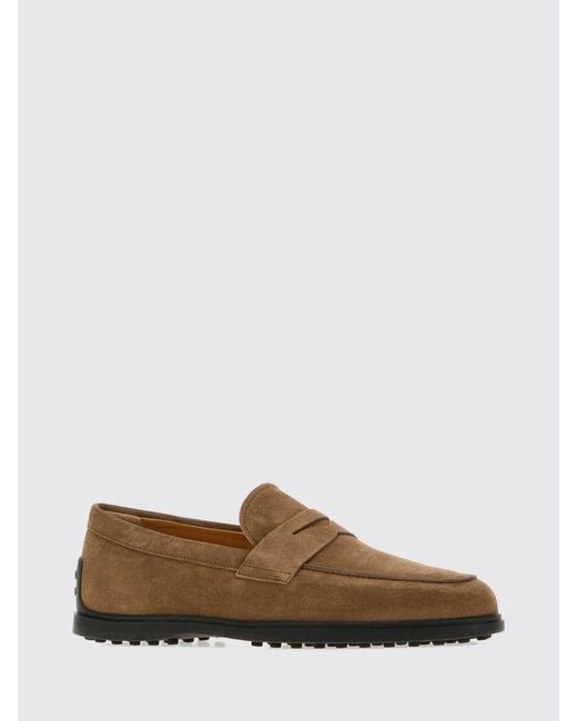 Tod's Multicolor Suede Penny Loafers With T Timeless Logo for men