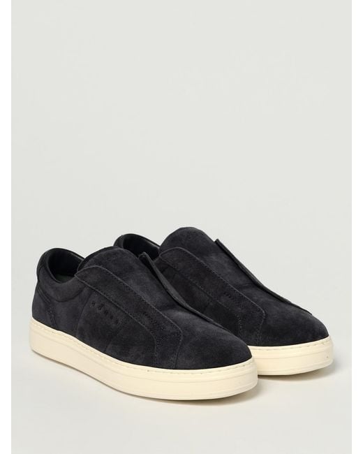 Hogan Blue H-Tv Leather Sneakers for men