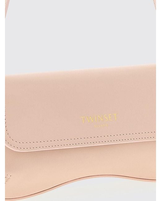 Twinset Pink Leather Bag