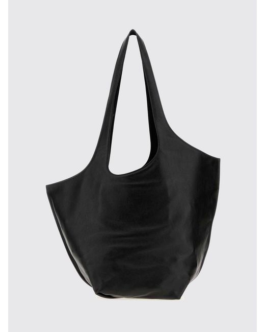 The Attico Black La Scoop Shoulder Bag