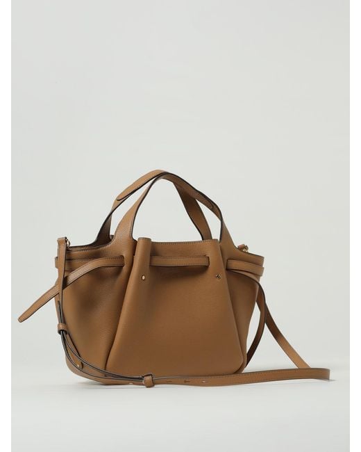 Tory Burch Metallic Romy Grained Leather Bag