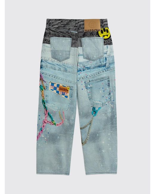 Barrow Blue Trousers for men