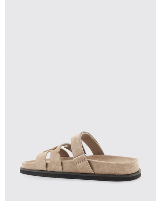 Tory Burch Natural Sandals Ines Suede