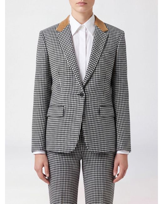 Tom Ford Gray Slim Fit Single-Breasted Blazer