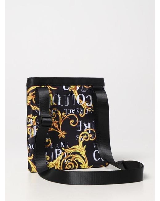 Versace Jeans Couture Black Bag In Nylon for men