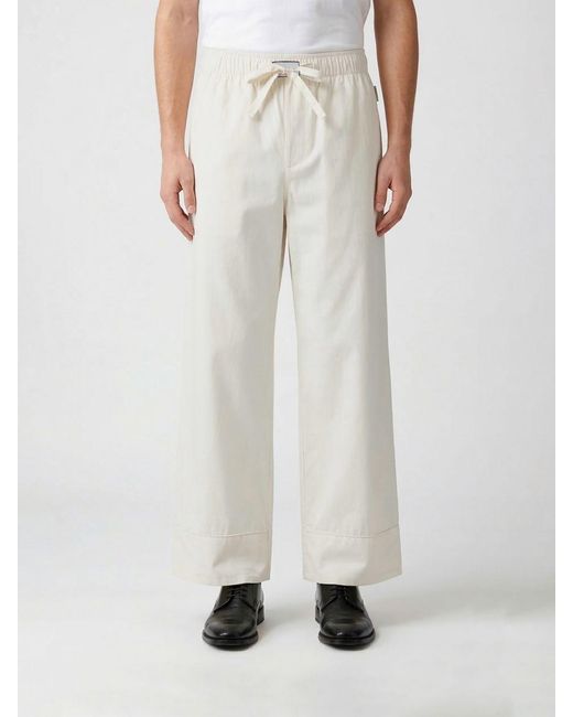 Entire studios White Jersey Wide Leg Trousers for men