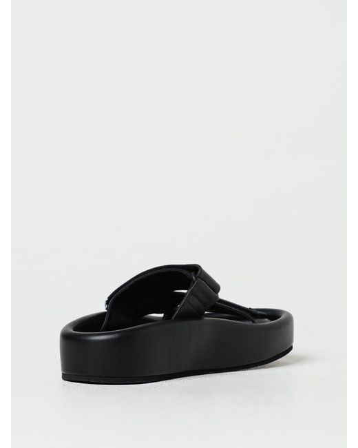 Sandales à enfiler noires à plateforme MM6 by Maison Martin Margiela pour homme en coloris Black
