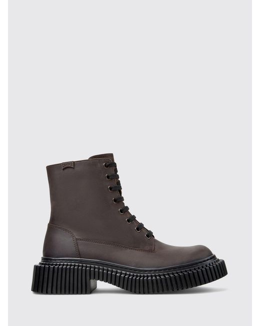 Camper Black Pix Berlin Leather Ankle Boot