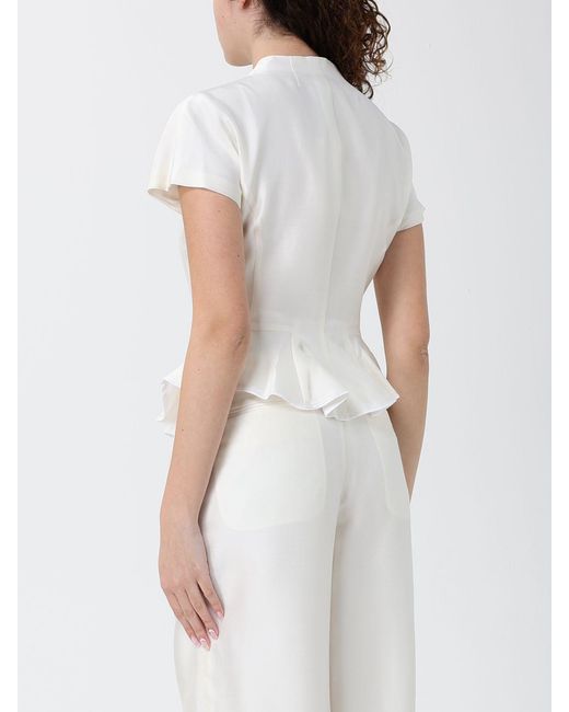 Staud White Wool And Silk Jacket
