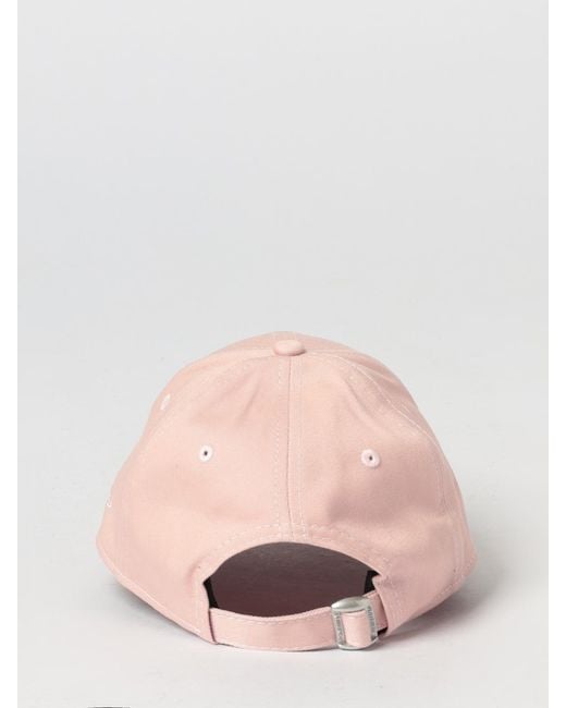KTZ Pink 9Twenty Ny Yankees Cotton Cap With Embroidered Logo