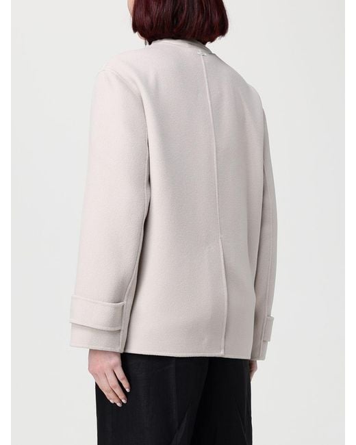 Max Mara Natural Virgin Wool Coat